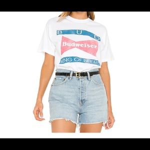 Budweiser King Of Beers Bowtie Tee in White Size M